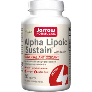 Alpha-Liponsäure Sustain mit Biotin – 120 Tabletten – Nuvalia