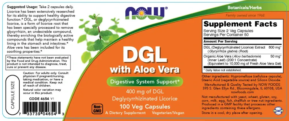 DGL mit Aloe Vera – 100 vcaps – Bild 2