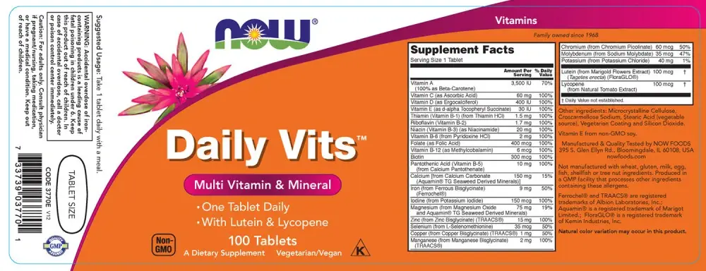 Daily Vits – 100 Tabletten – Bild 2