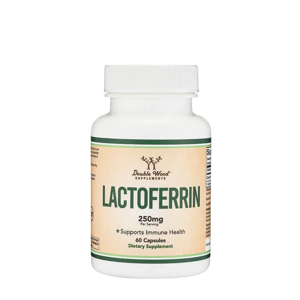 Double Wood Supplements Lactoferrin (60 Capsules) - Nuvalia