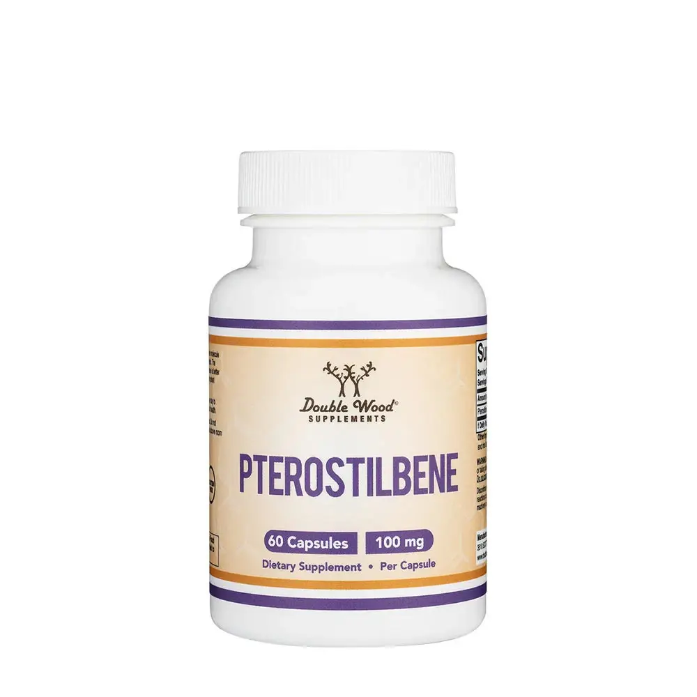 Double Wood Supplements Pterostilbene (60 Capsules) - Nuvalia