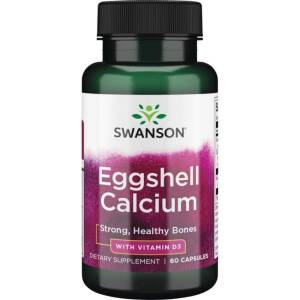 Kalzium aus Eierschalen mit Vitamin D-3 – 60 Kapseln – Nuvalia