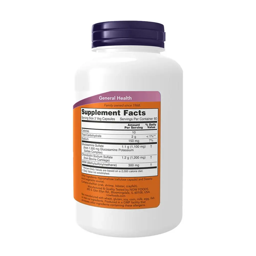 Glucosamine & Chondroitin mit MSM – 180 Kapseln – Bild 2
