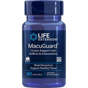 MacuGuard Ocular Support with Saffron & Astaxanthin - 60 softgels - Nuvalia
