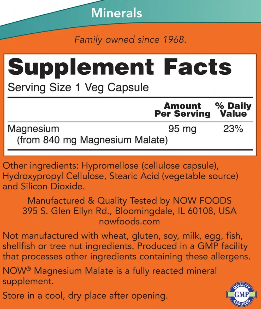 Magnesium Malate Kapseln – 180 vcaps – Bild 2