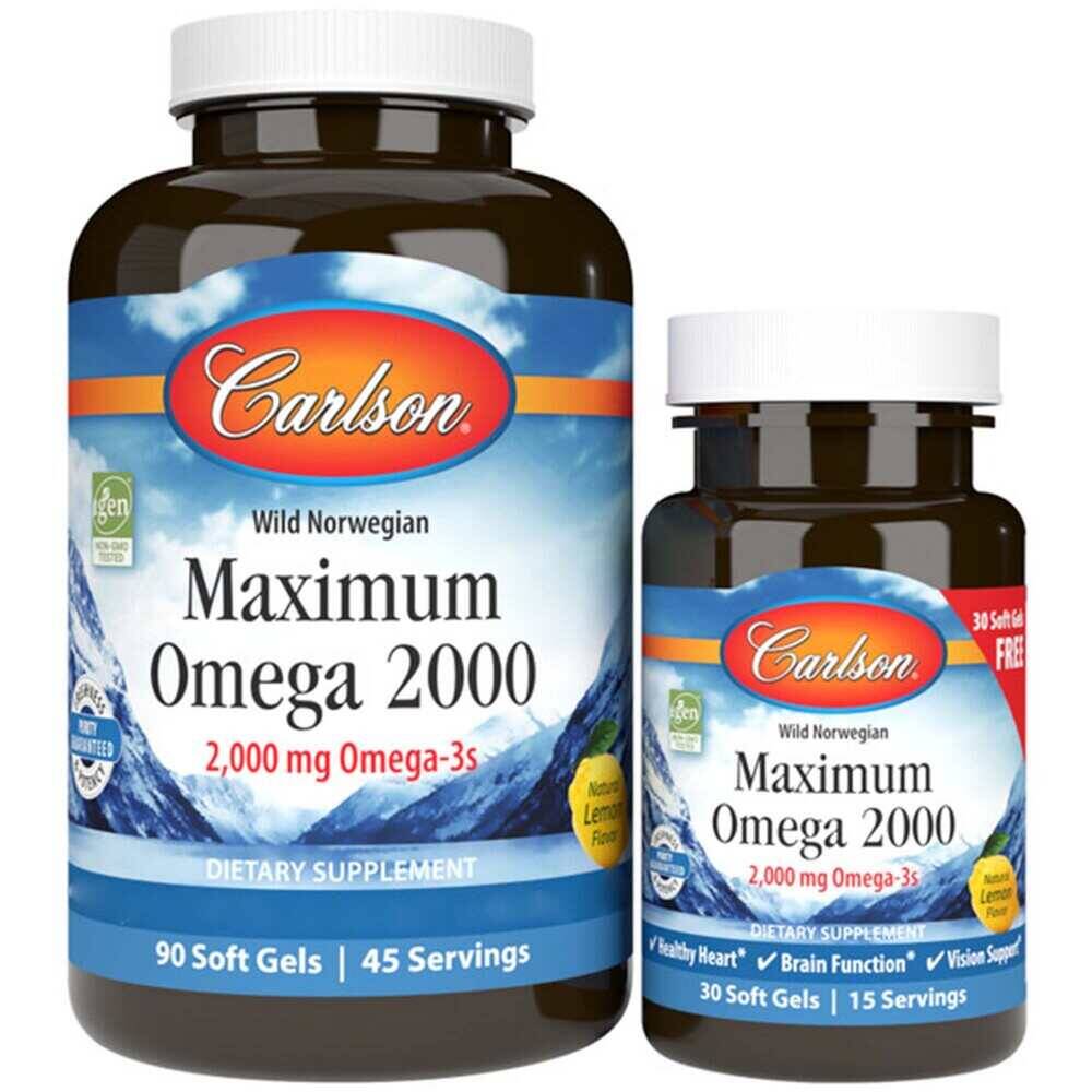 Maximum Omega 2000 – 90 + 30 Softgels – Bild 2