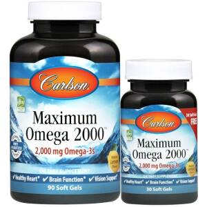 Maximum Omega 2000 – 90 + 30 Softgels – Nuvalia