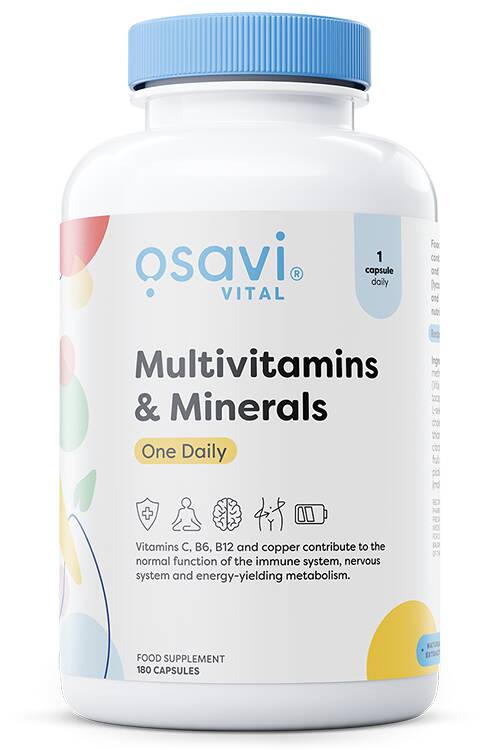 Multivitamins & Minerals One Daily - 180 caps - Nuvalia