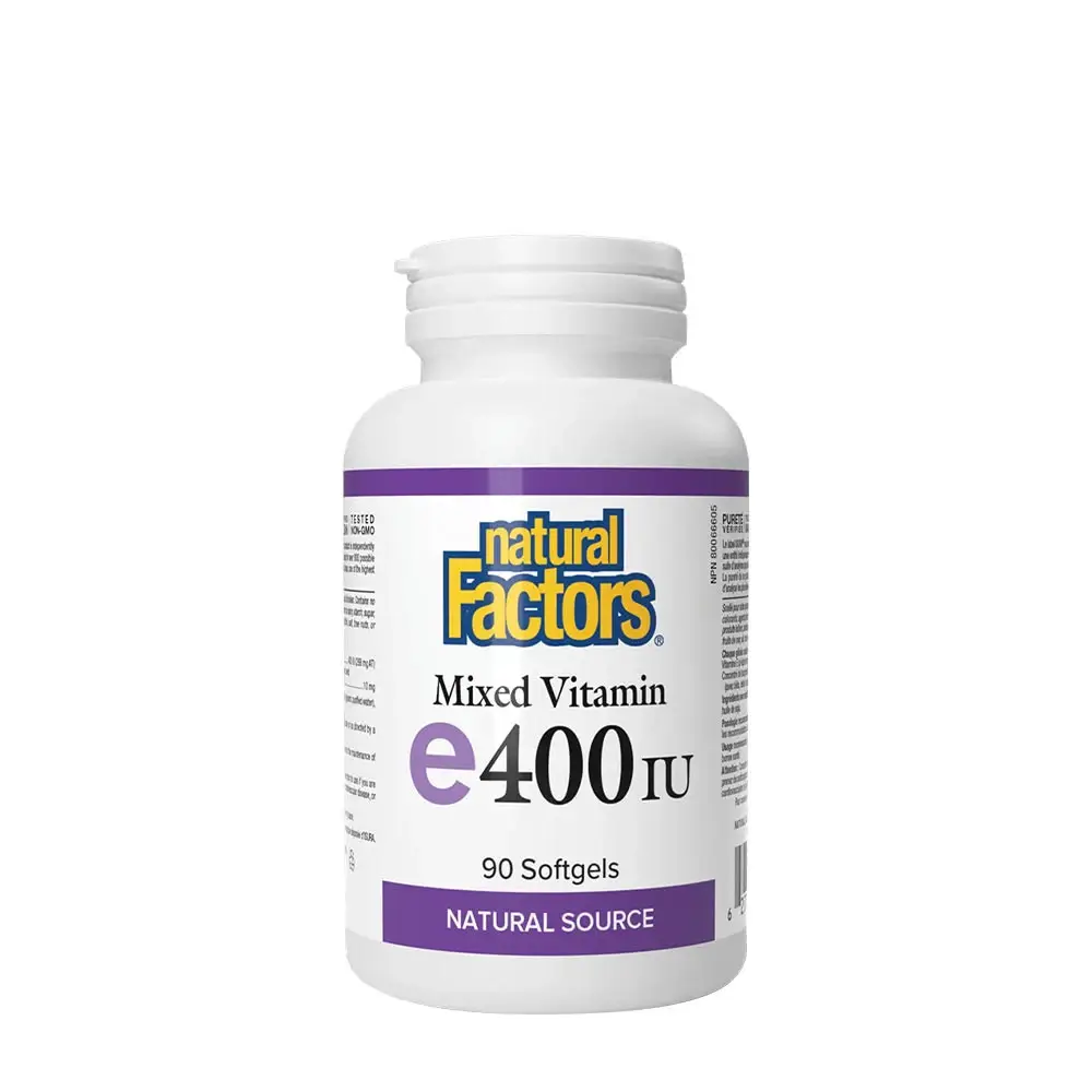 Natural Factors Mixed Vitamin E Natural Source 400 IU (90 Softgels) - Nuvalia
