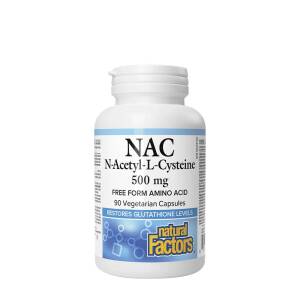 Natural Factors N-Acetyl-L-Cysteine Amino Acid 500 mg (90 Capsules) - Nuvalia