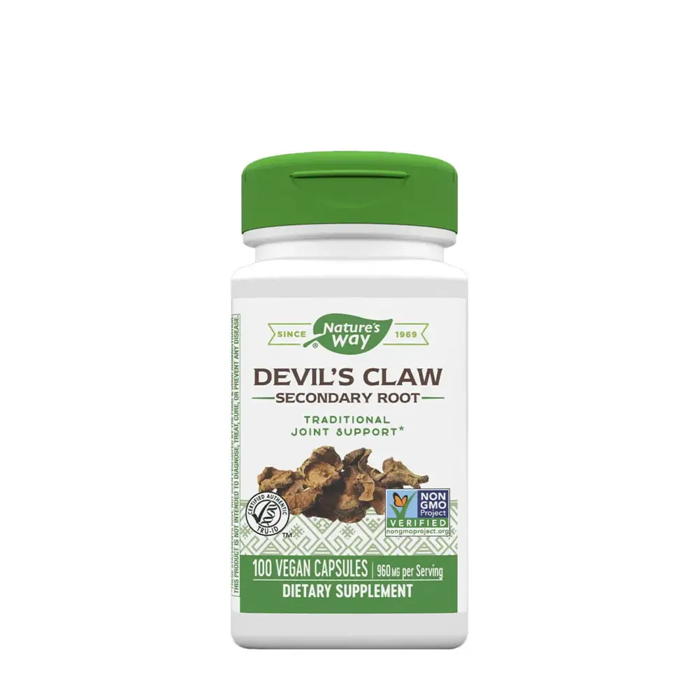 Natures Way Devil’s Claw Secondary Root (100 Capsules) - Nuvalia