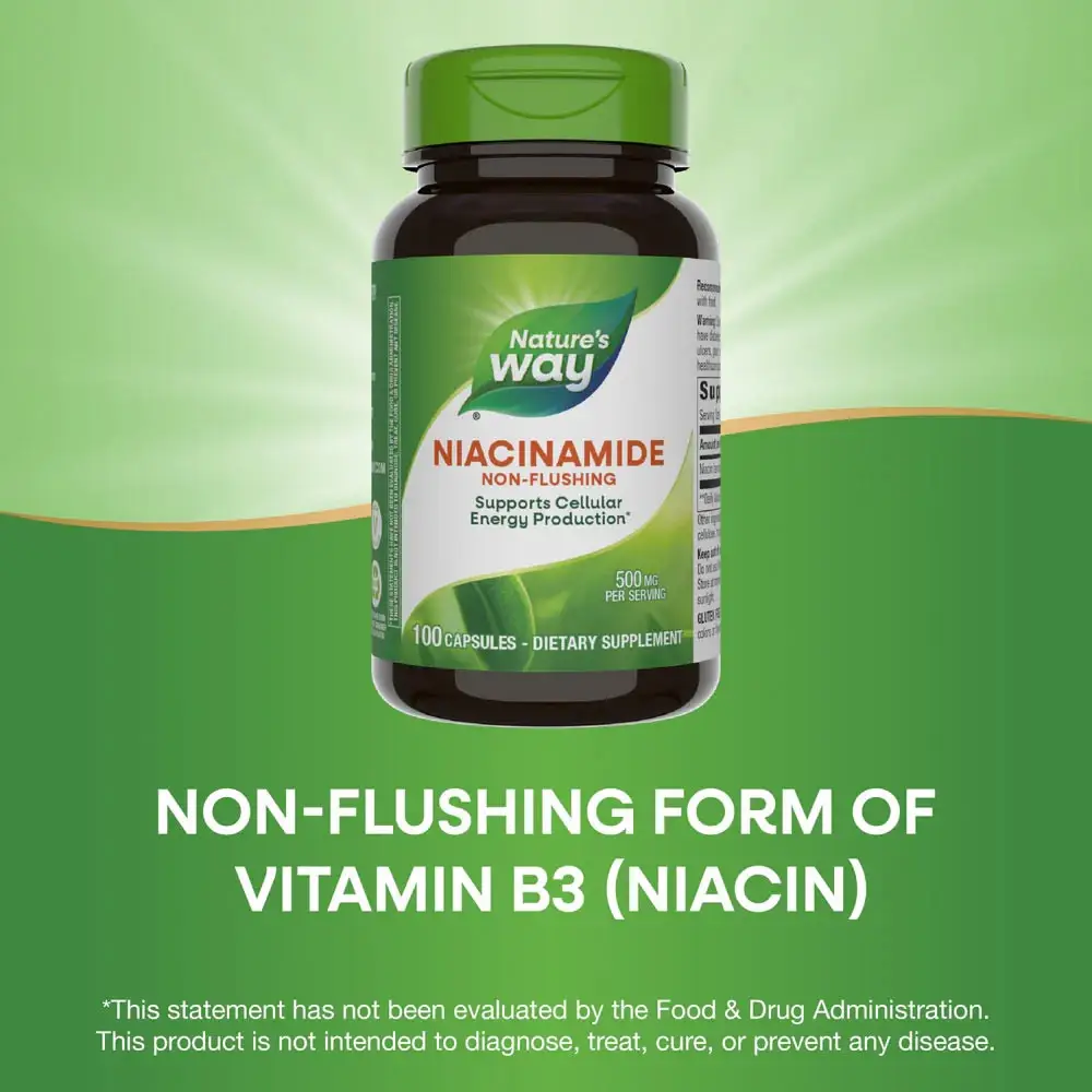 Natures Way Niacinamide (100 Kapseln) – Bild 11