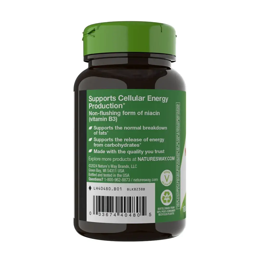 Natures Way Niacinamide (100 Kapseln) – Bild 9