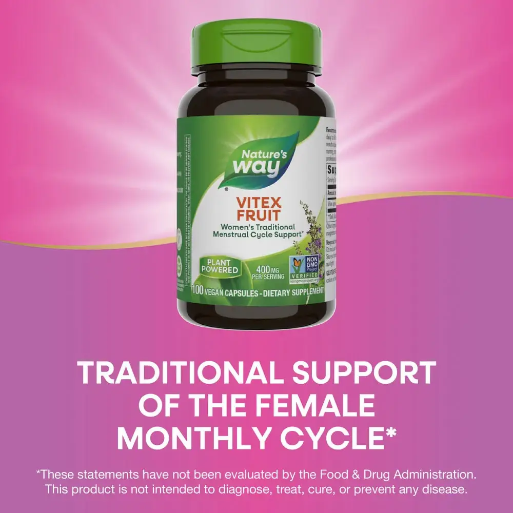 Natures Way Vitex Fruit (100 Kapseln) – Bild 7