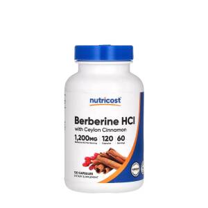 Nutricost Berberine HCl With Ceylon Cinnamon (120 Capsules) - Nuvalia