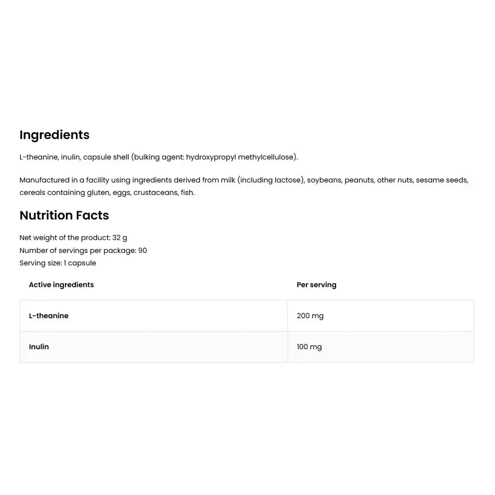 OSTROVIT L-Theanine (90 Kapseln) – Bild 2