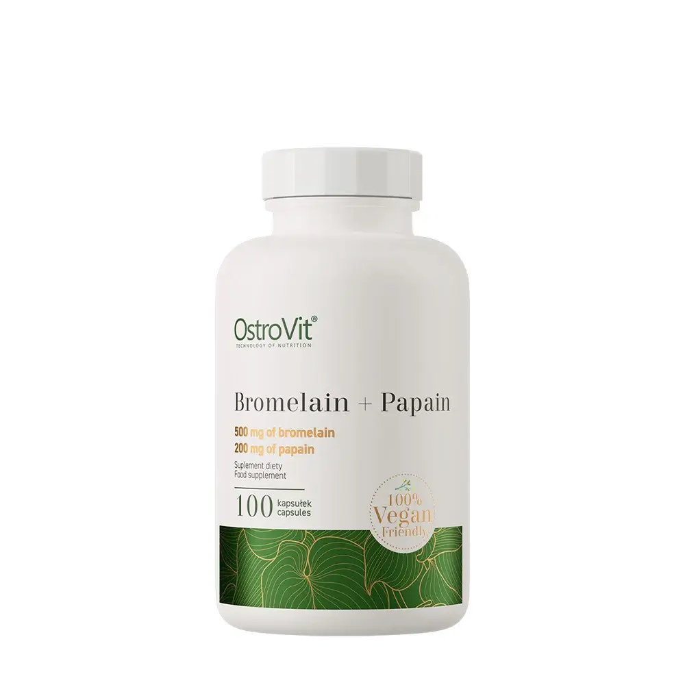 Ostrovit Bromelain + Papain 100% Vege (100 Kapseln) – Nuvalia
