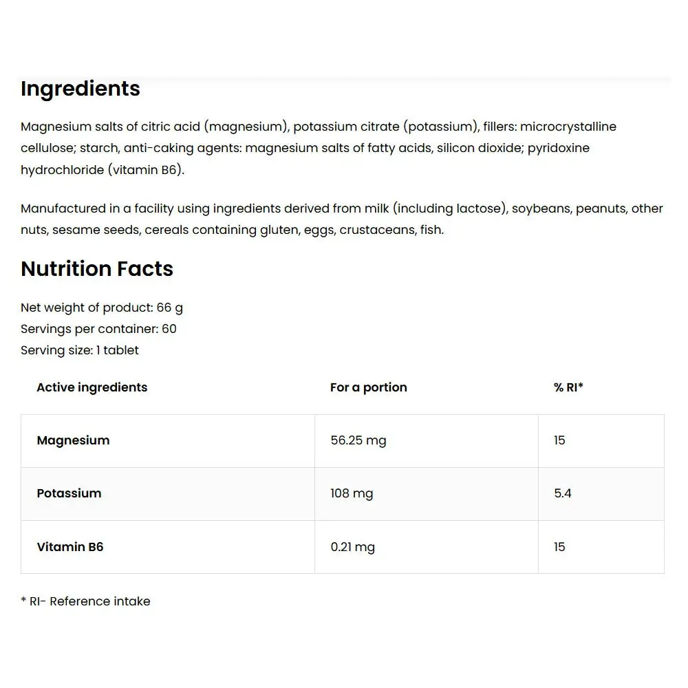 Ostrovit Magnez MAX Skurcz – 60 Tabletten – Bild 2