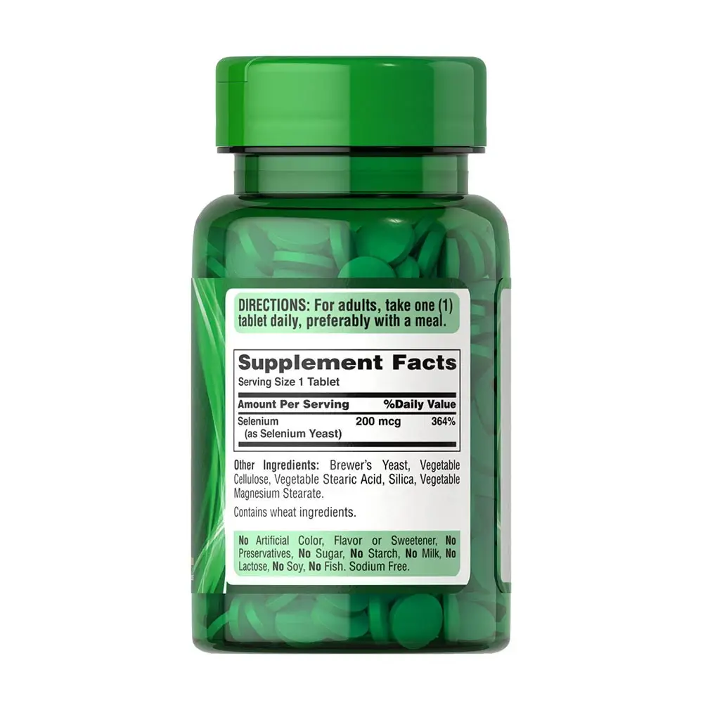Puritan's Pride Selenium 200 mcg (100 Tabletten) – Bild 6