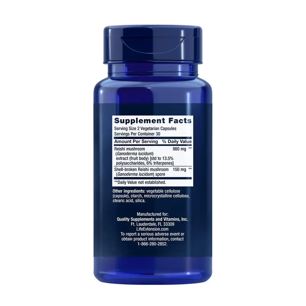 Reishi Extract Mushroom Complex – 60 vcaps – Bild 2