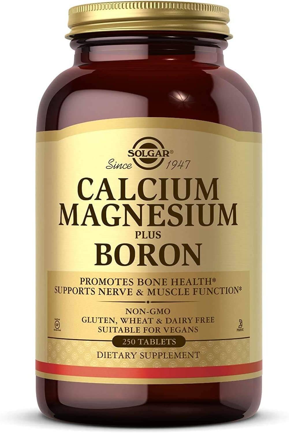 SOLGAR Calcium Magnesium plus Boron (250 tabs) - Nuvalia