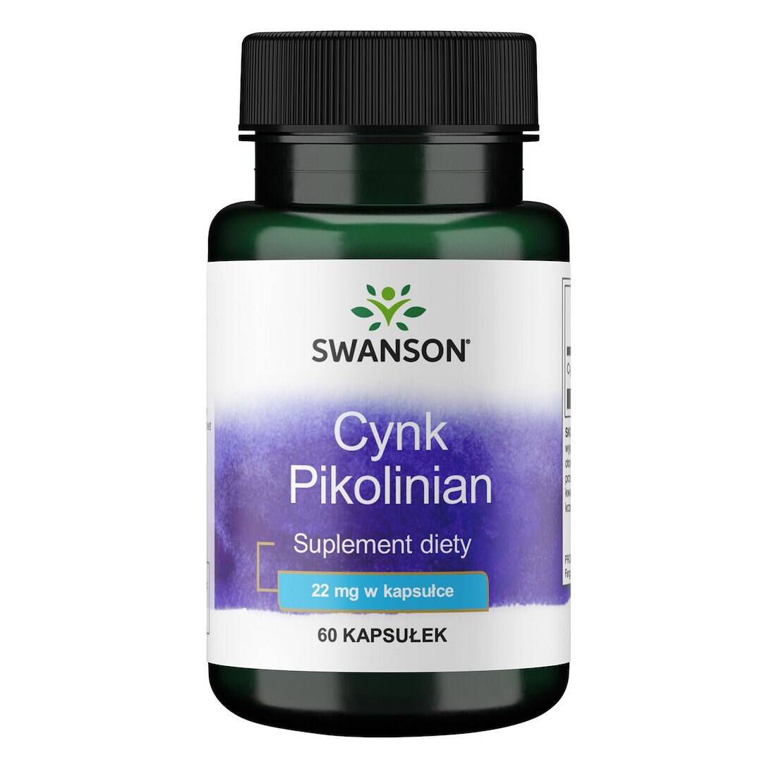 SWANSON Cynk (pikolinian) 22mg 60 kaps - Nuvalia