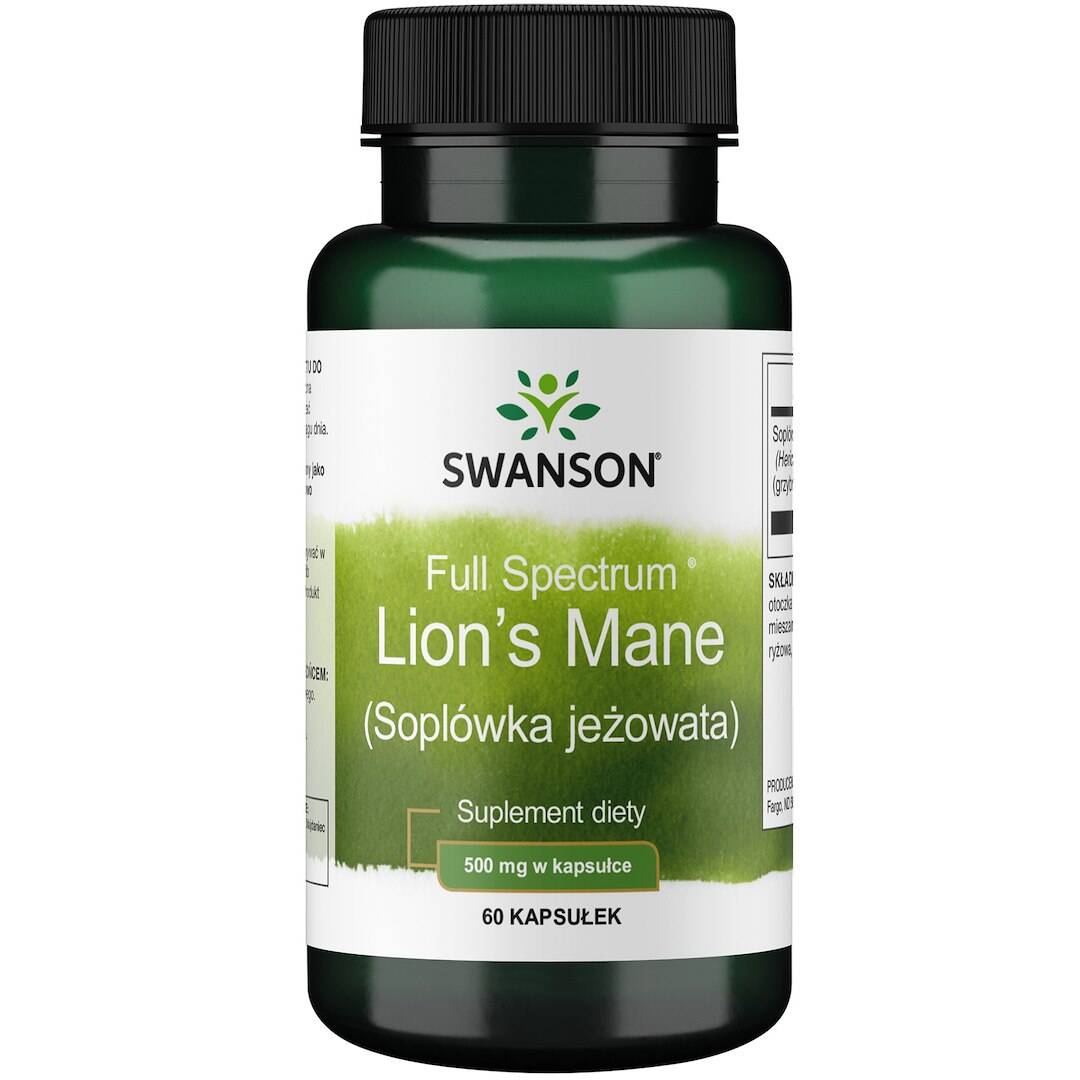 SWANSON FS Lion's mane (soplówka je¿owata) 60 kaps - Nuvalia