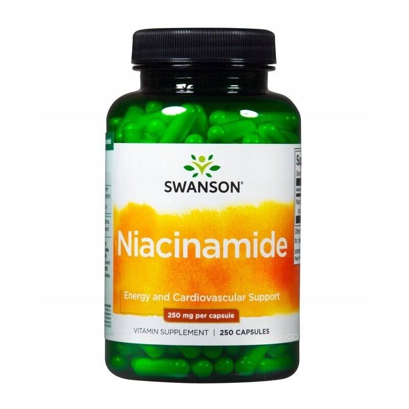 SWANSON Niacyna 250 mg, 250 Kapseln – Nuvalia