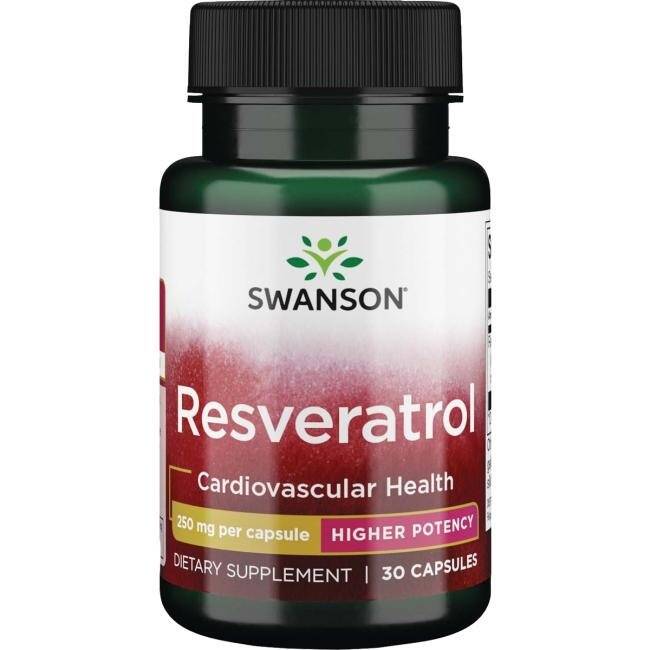 SWANSON Resweratrol 250mg 30kaps - Nuvalia