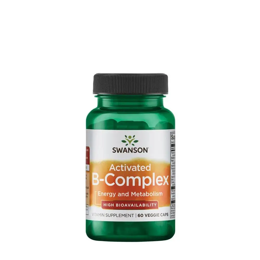 Swanson Activated B-Complex High Bioavailability (60 Veggie Capsules) - Nuvalia