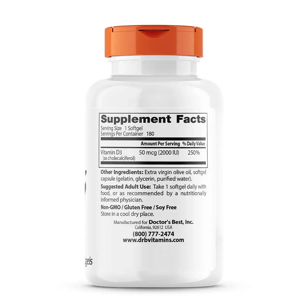 2000 IU - 180 softgels - Nuvalia