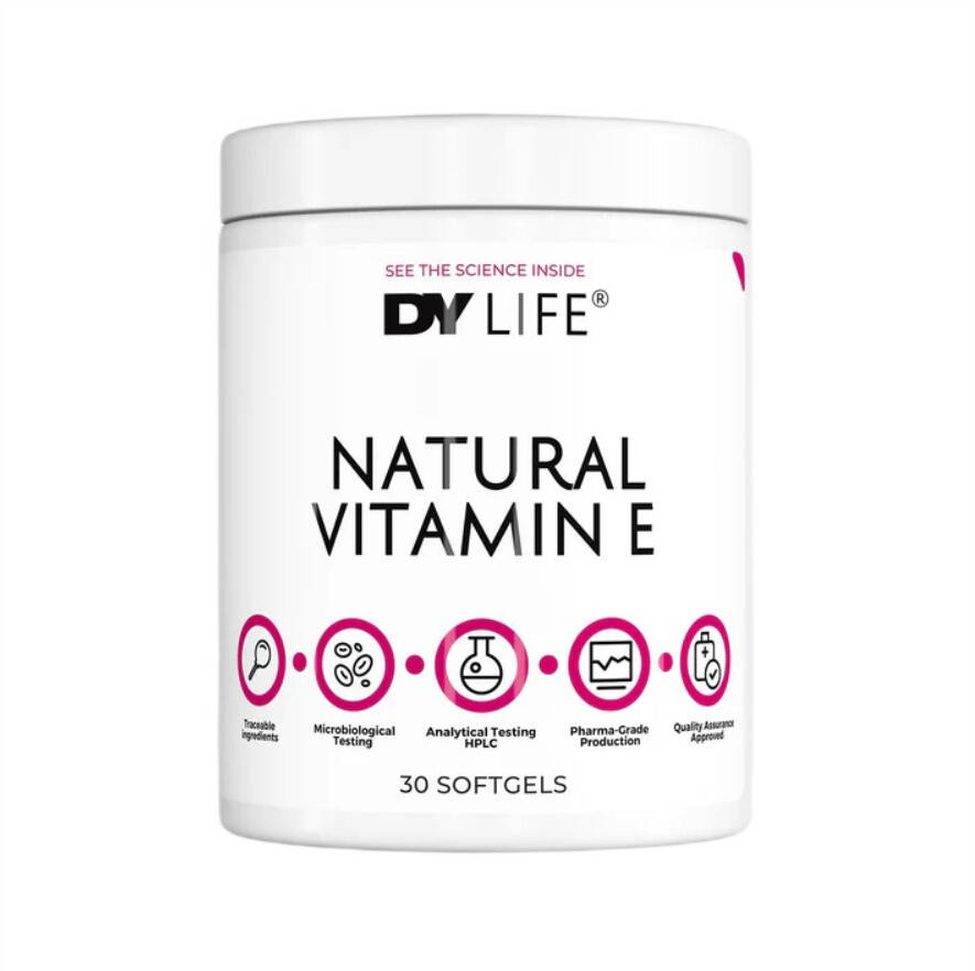 Dorian Yates - DY LIFE Natural Vitamin E - 30 softgels - Nuvalia