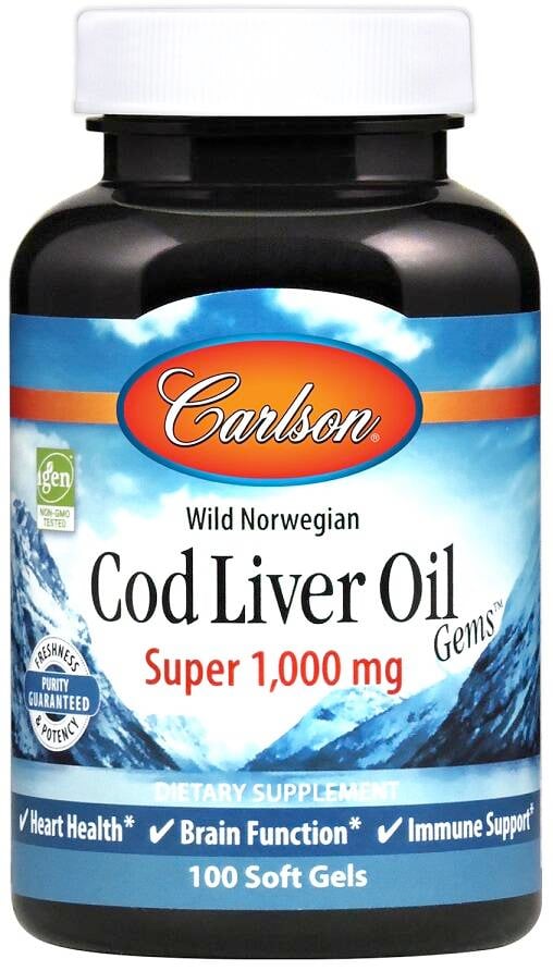 Wild Norwegian Cod Liver Oil Gems